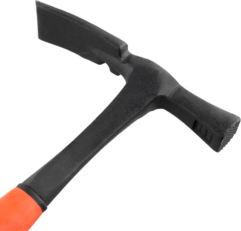 FUNSUEI 2 PCS 36oz Masonry Brick Hammer, All Steel Forged Brick Hammer with Non-Slip Shock Absorbing Grip, Geologist Rock Hammers for Mining Prospecting - Image 3